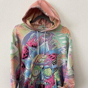 Colorful Pullover Hooded Sweatshirt